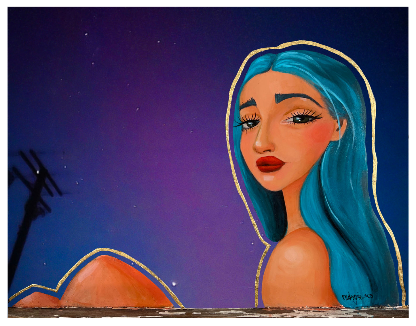 Thinking of You - Aurora Borealis Edition Art Print