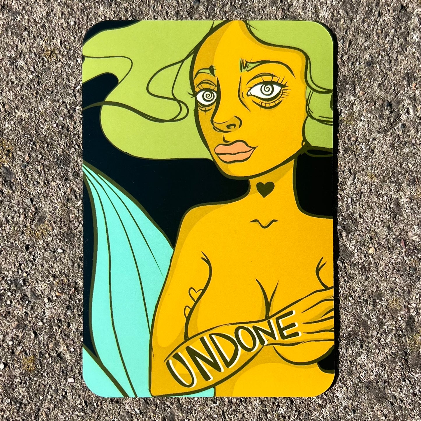 Undone Mermaid Magnet