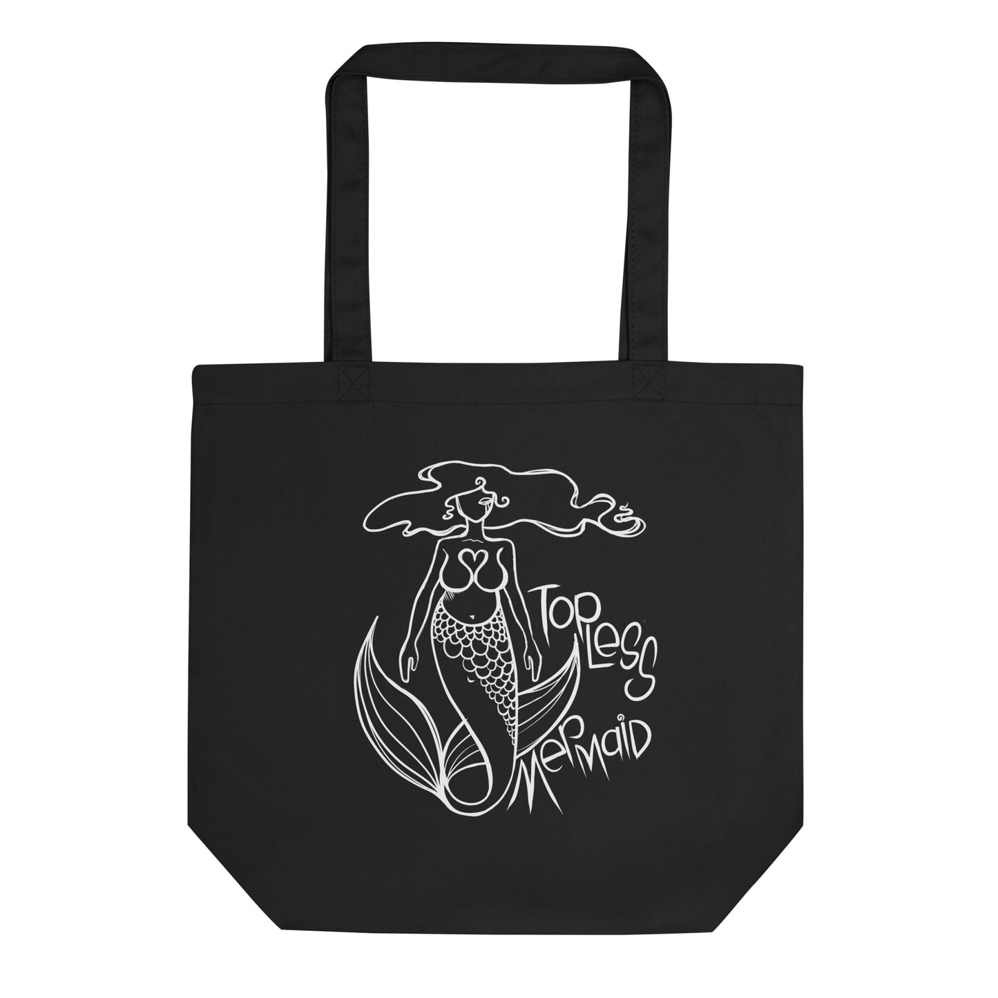 Topless Mermaid Eco Tote Bag
