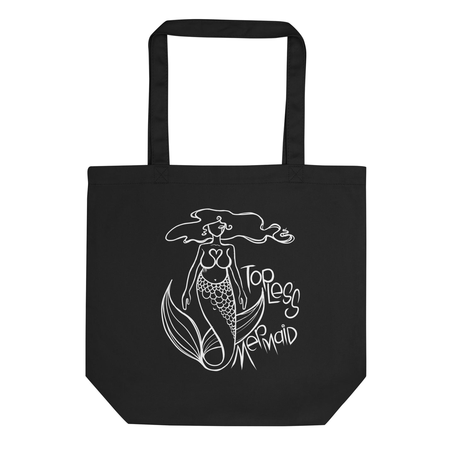 Topless Mermaid Eco Tote Bag