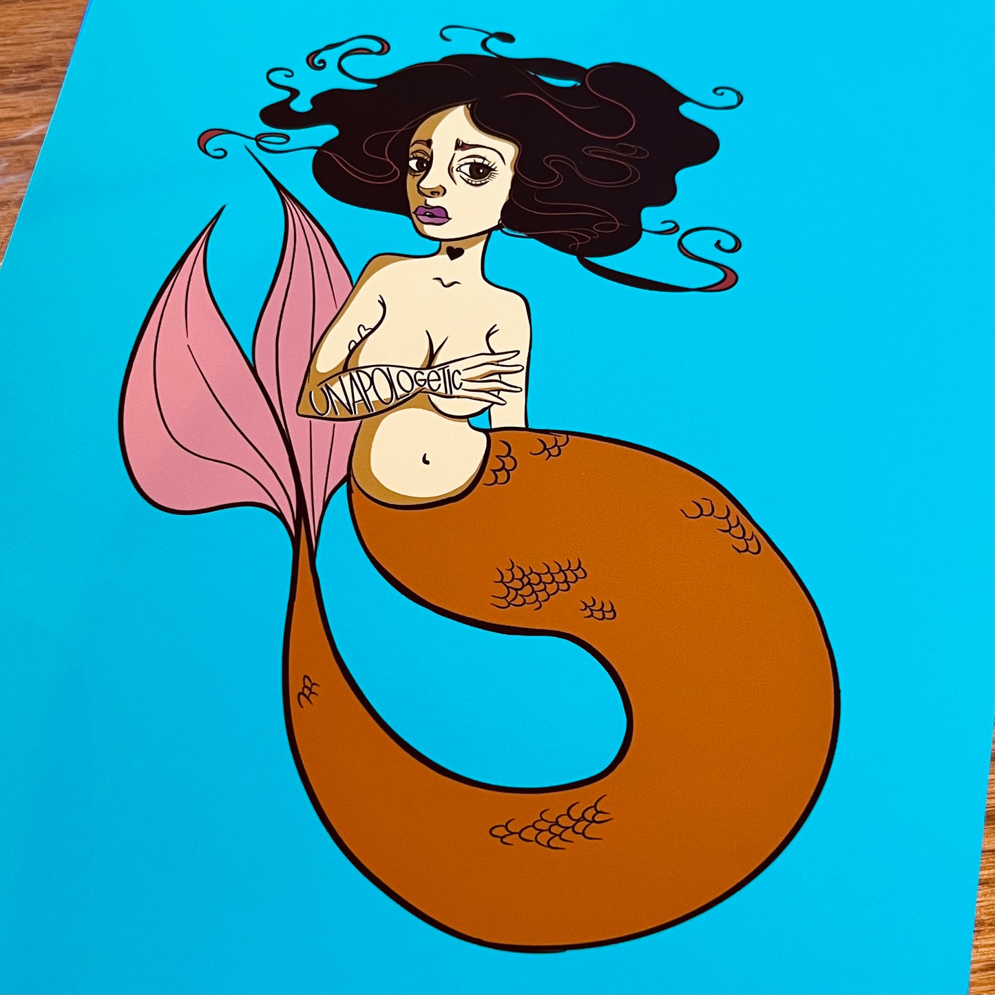 Unapologetic Mermaid Art Print