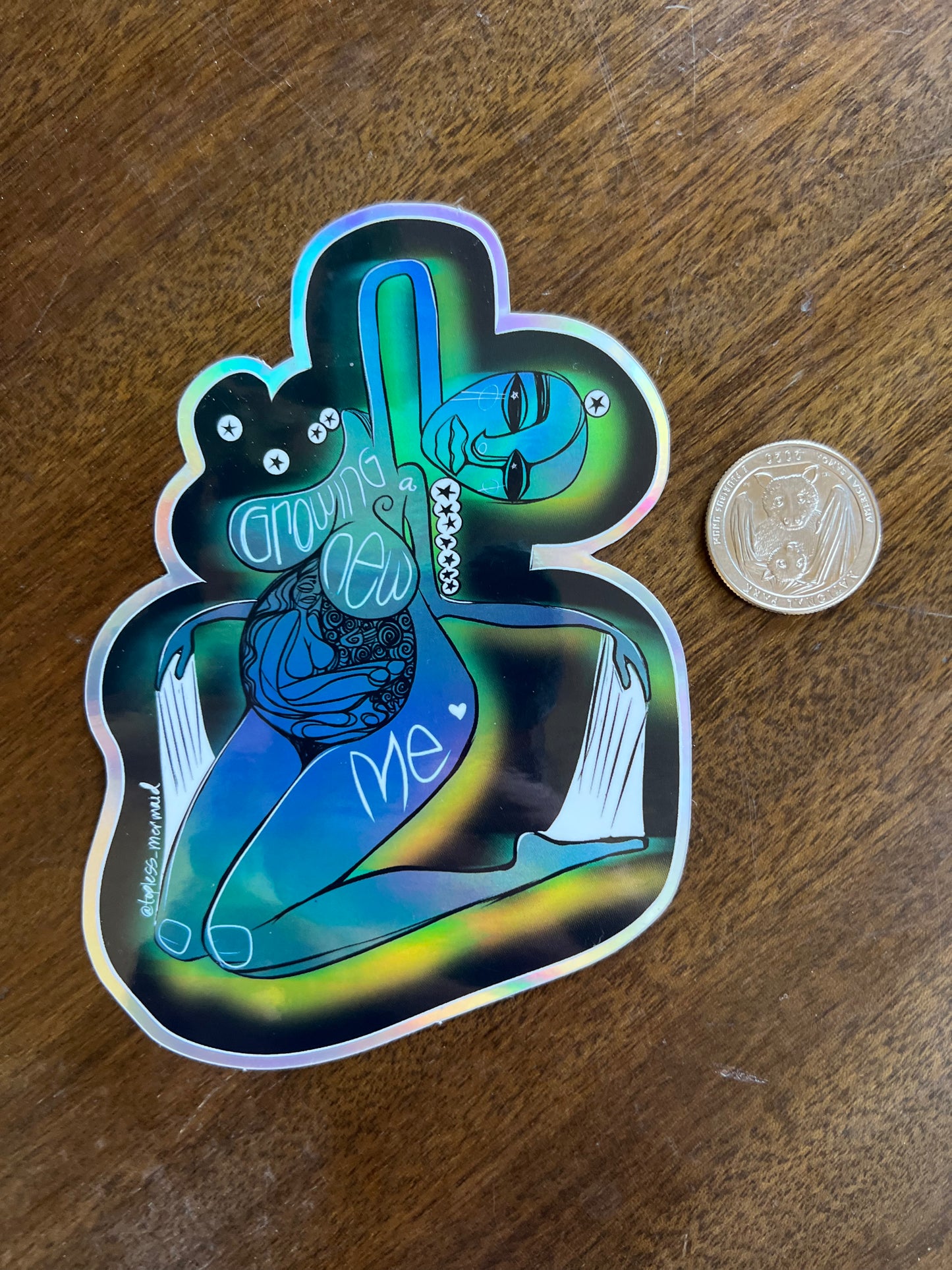 “Rebirth” Holographic Sticker