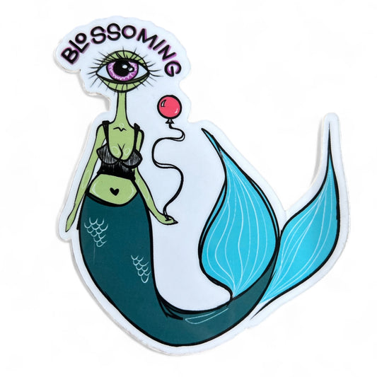 Blossoming Mermaid Sticker