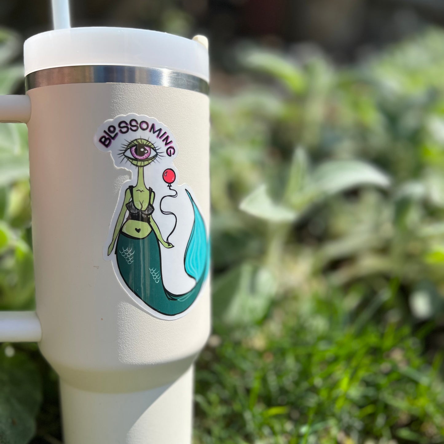 Blossoming Mermaid Sticker